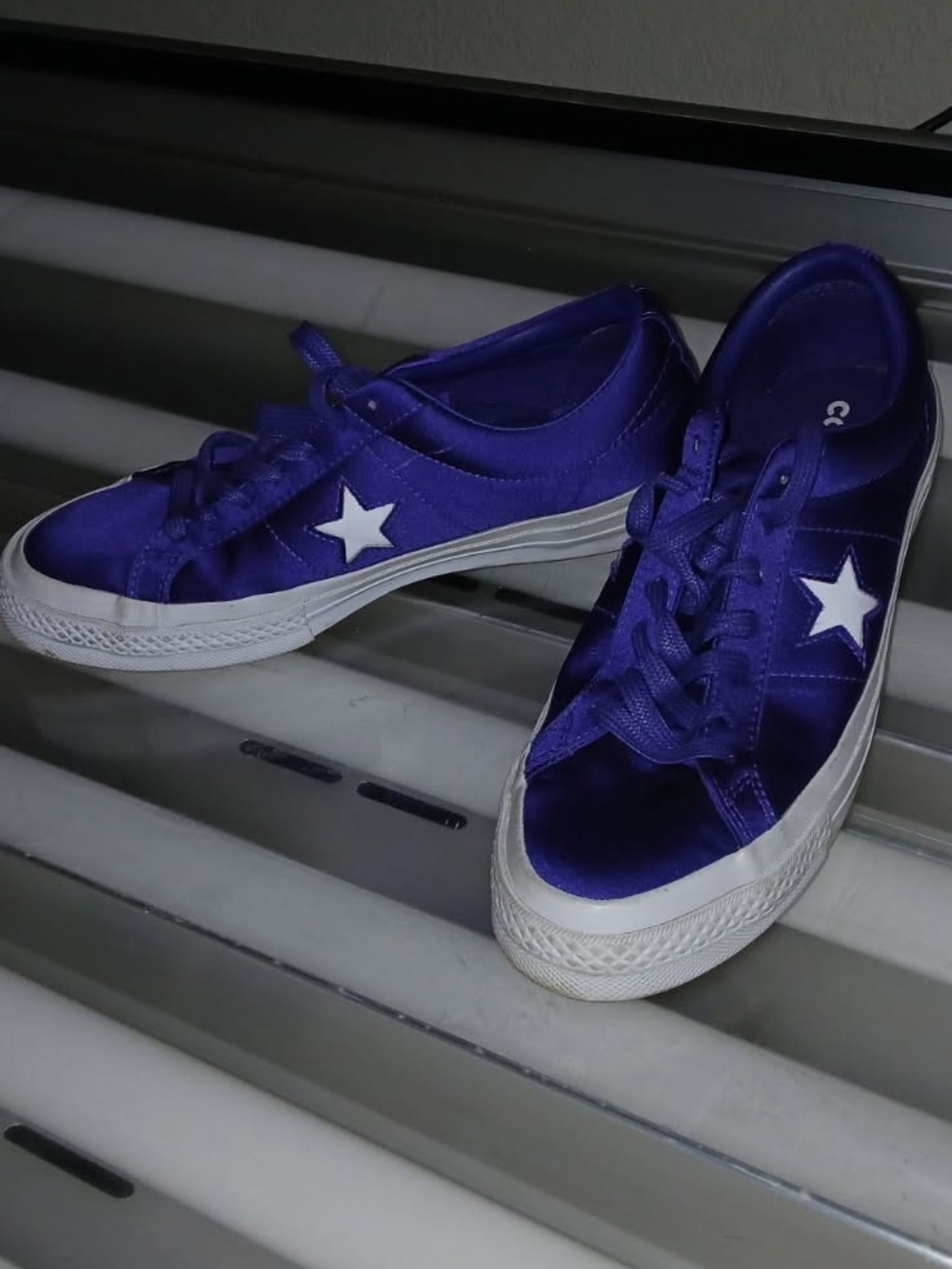 Converse Women's Purple Low-Top Star Sneakers with White Accents